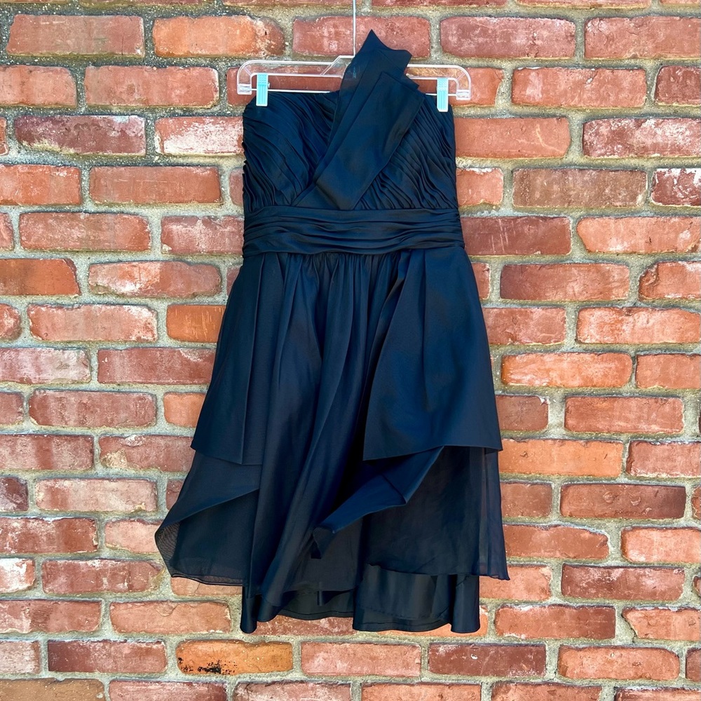 Badgely Mischka Strapless Black Dress